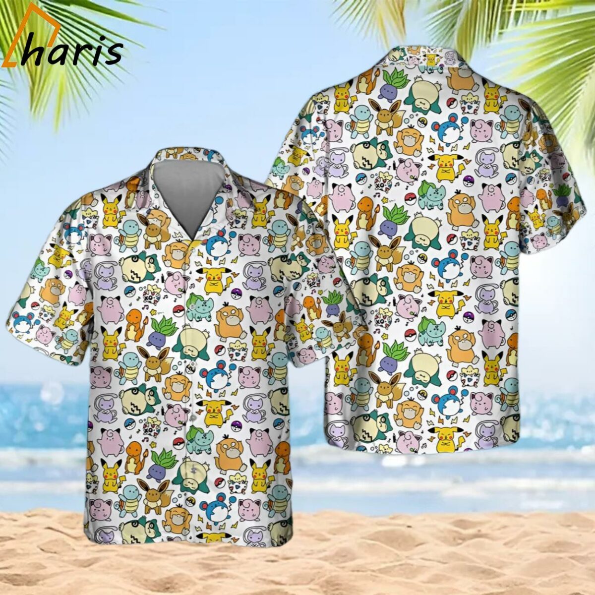 Pikachu Summer Vacation Beach Family Hawaiian Shirt 2 2