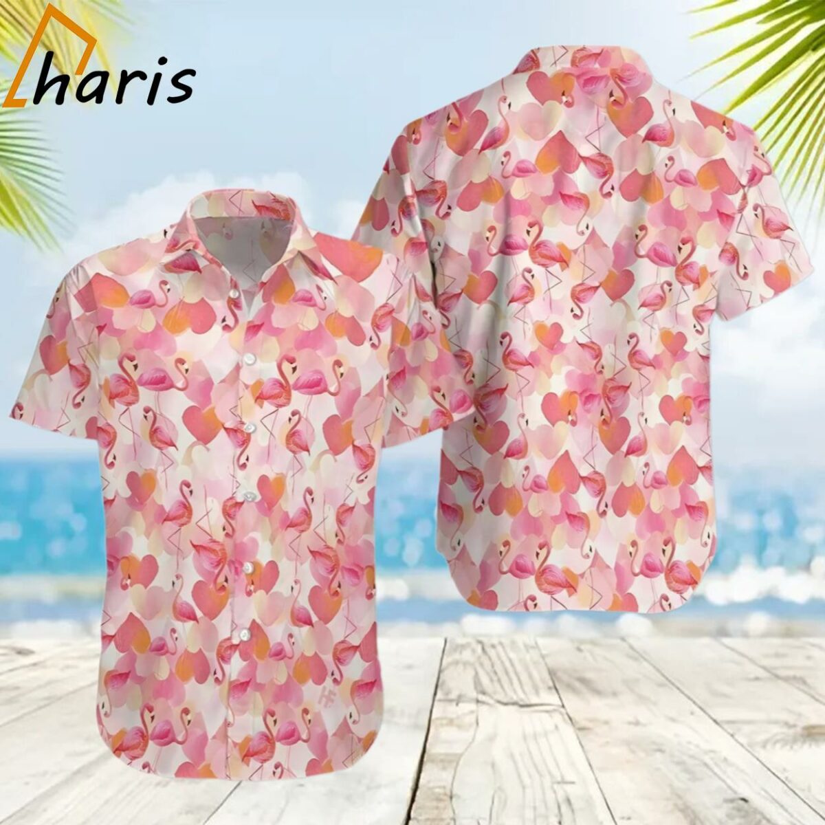 Pink Flamingo Themed Hawaiian Shirt Unique Stylis Design 2 2
