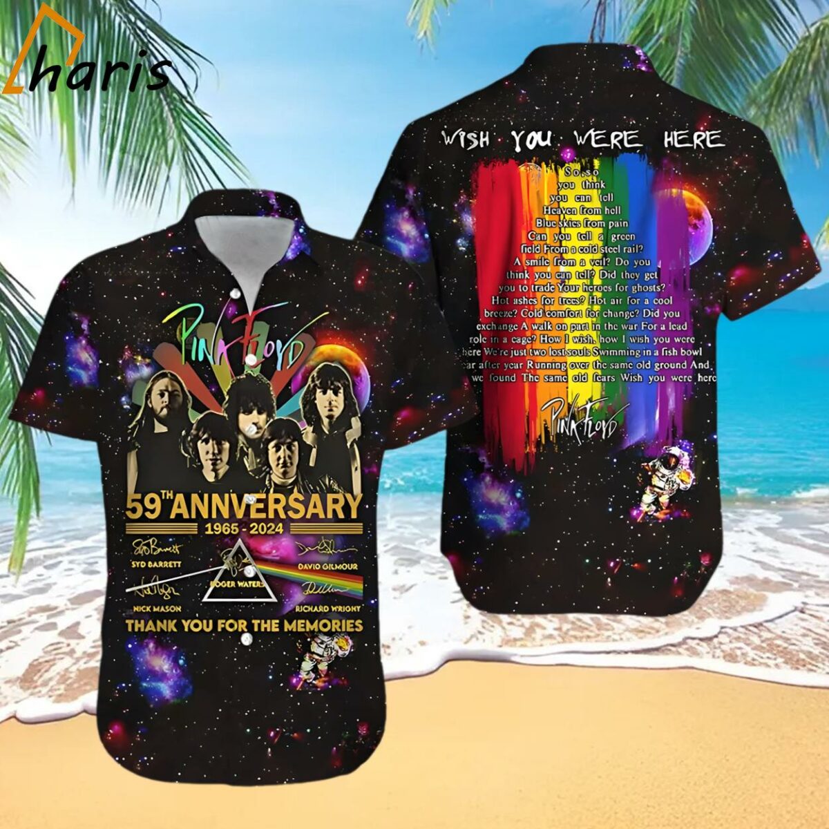 Pink Floyd 59th Anniversary 1965 2024 Thank You For The Memories Hawaiian Shirt 1 1