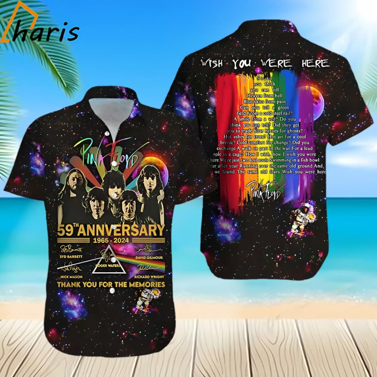 Pink Floyd 59th Anniversary 1965 2024 Thank You For The Memories Hawaiian Shirt 2 2