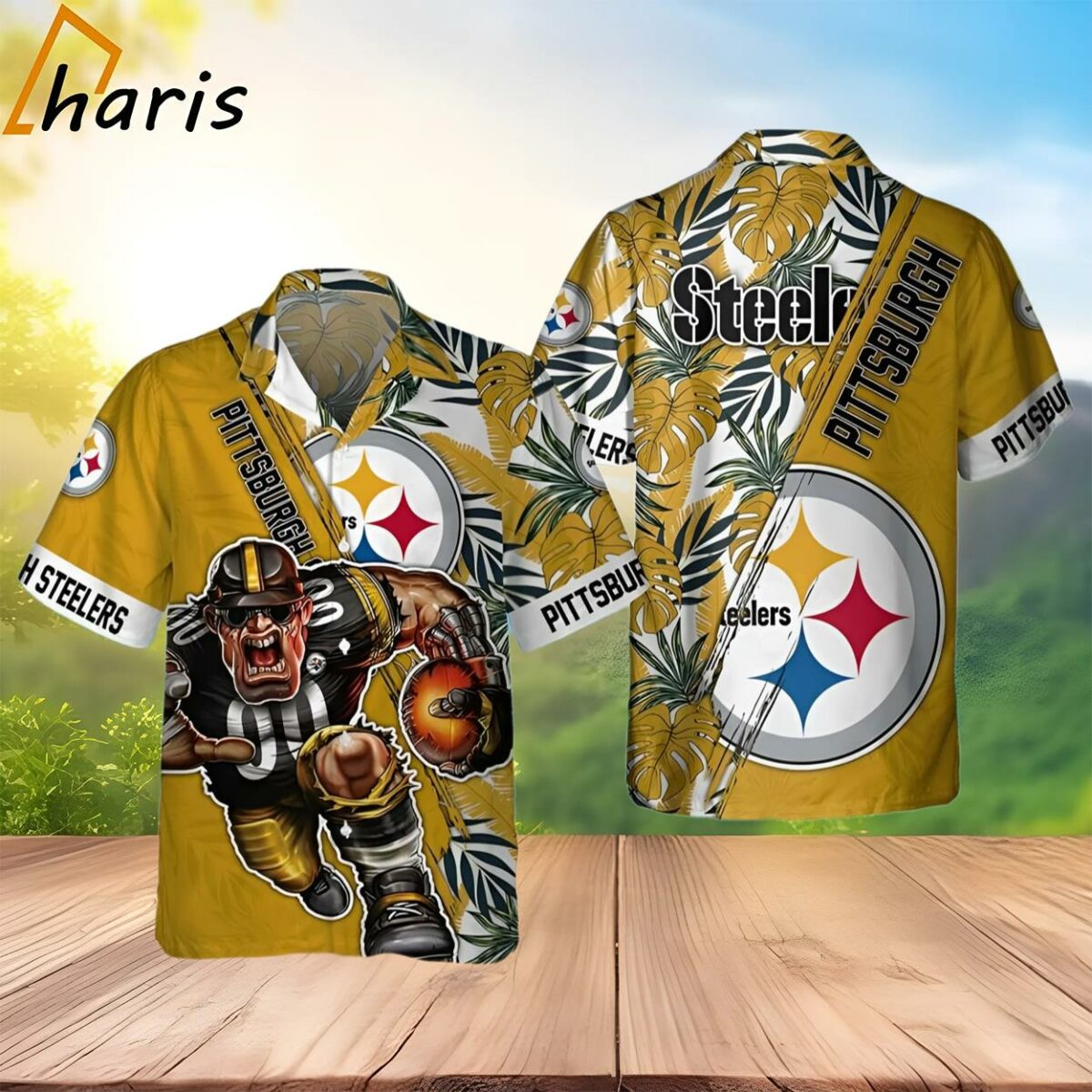 Pittsburgh Steelers NFL Floral Summer Hawaiian Shirt 2 3