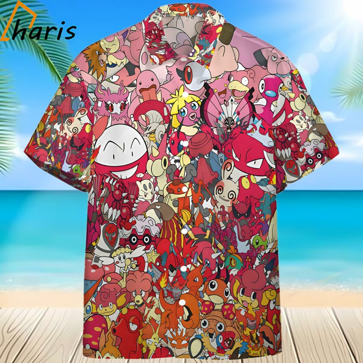 Pokemon All The Fire Hawaiian Shirt 2 2