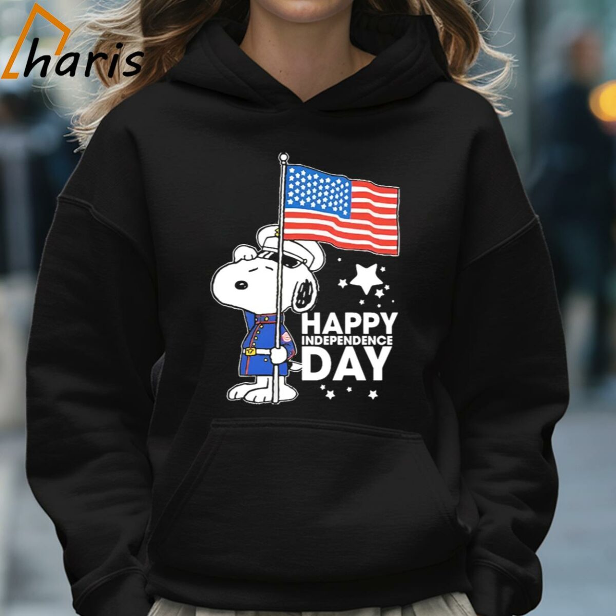 Police Snoopy American Flag Happy Independence Day Shirt 5 Hoodie