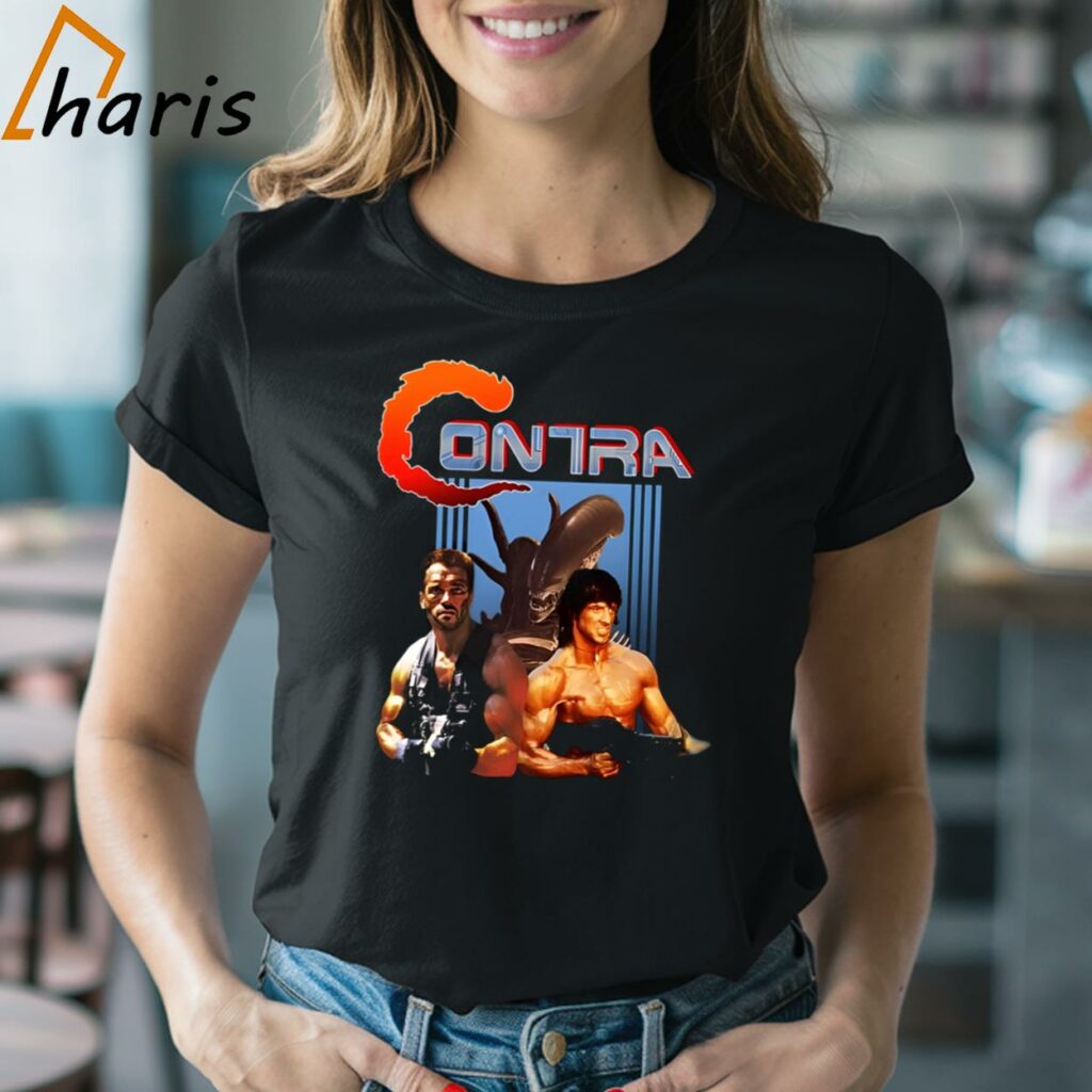 Rambo Sylvester Stallone The Terminators Arnold Schwarzenegger Fan 2024 T-shirt
