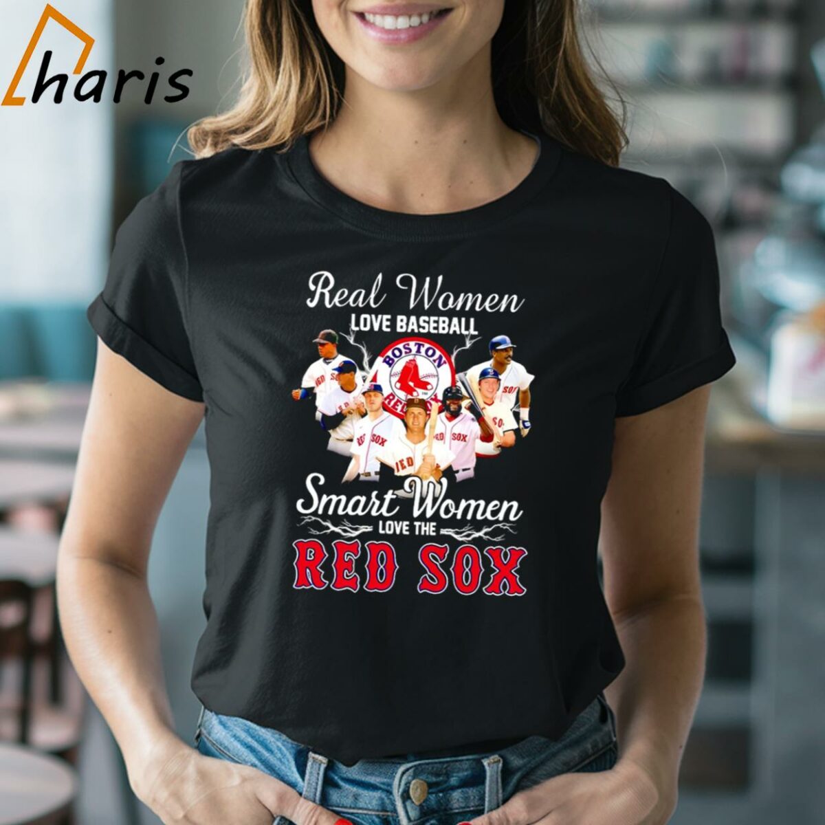 Real Women Love Baseball Smart Women Love The Boston Red Sox Shirt 2 Shirt