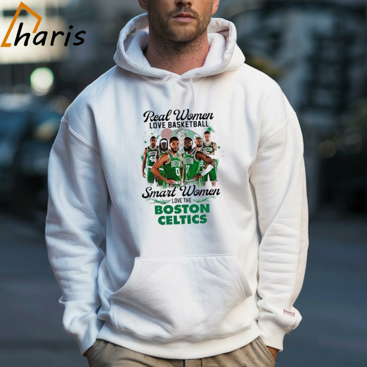 Real Women Love Basketball Smart Women Love The Boston Celtics NBA T shirt 5 Hoodie