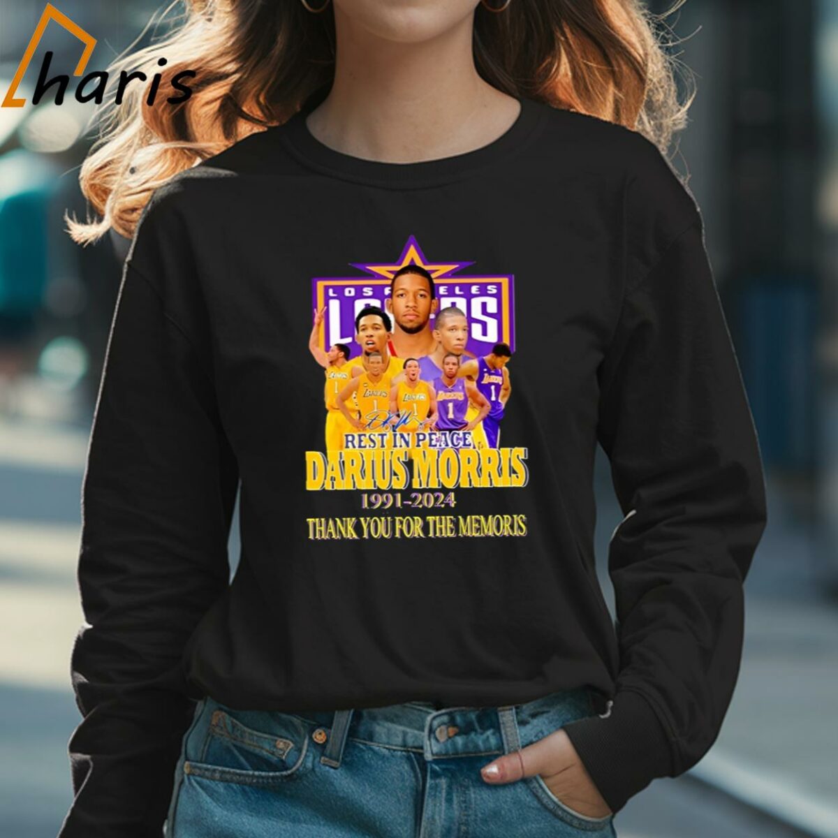 Rest In Peace Darius Morris 1991 2024 Thank You For The Memories T Shirt 3 Long sleeve shirt