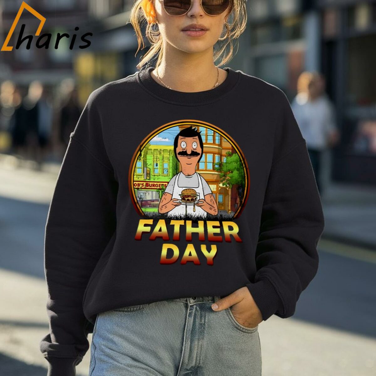 Retro Bob Belcher Bobs Burgers Shirt Fathers Day Gifts 4 Sweatshirt