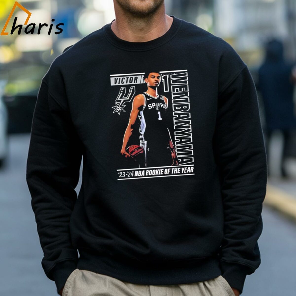 San Antonio Spurs Victor Wembanyama 2024 NBA Rookie Of The Year Shirt 4 Sweatshirt