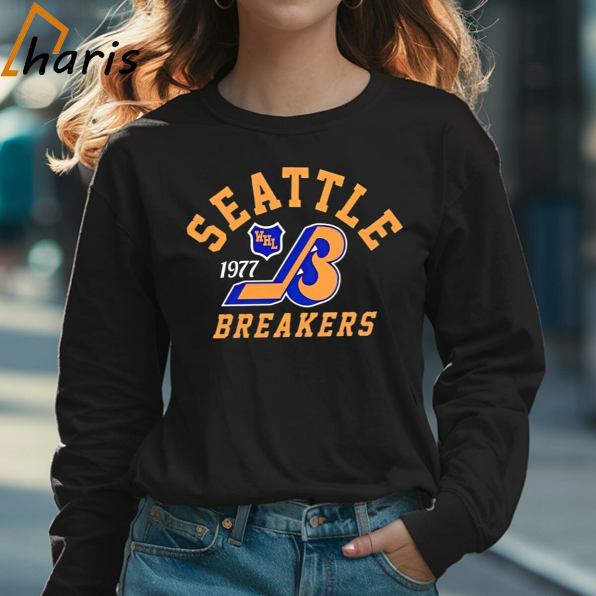 Seattle Thunderbirds WHL 1977 Breakers Shirt 3 Long sleeve shirt
