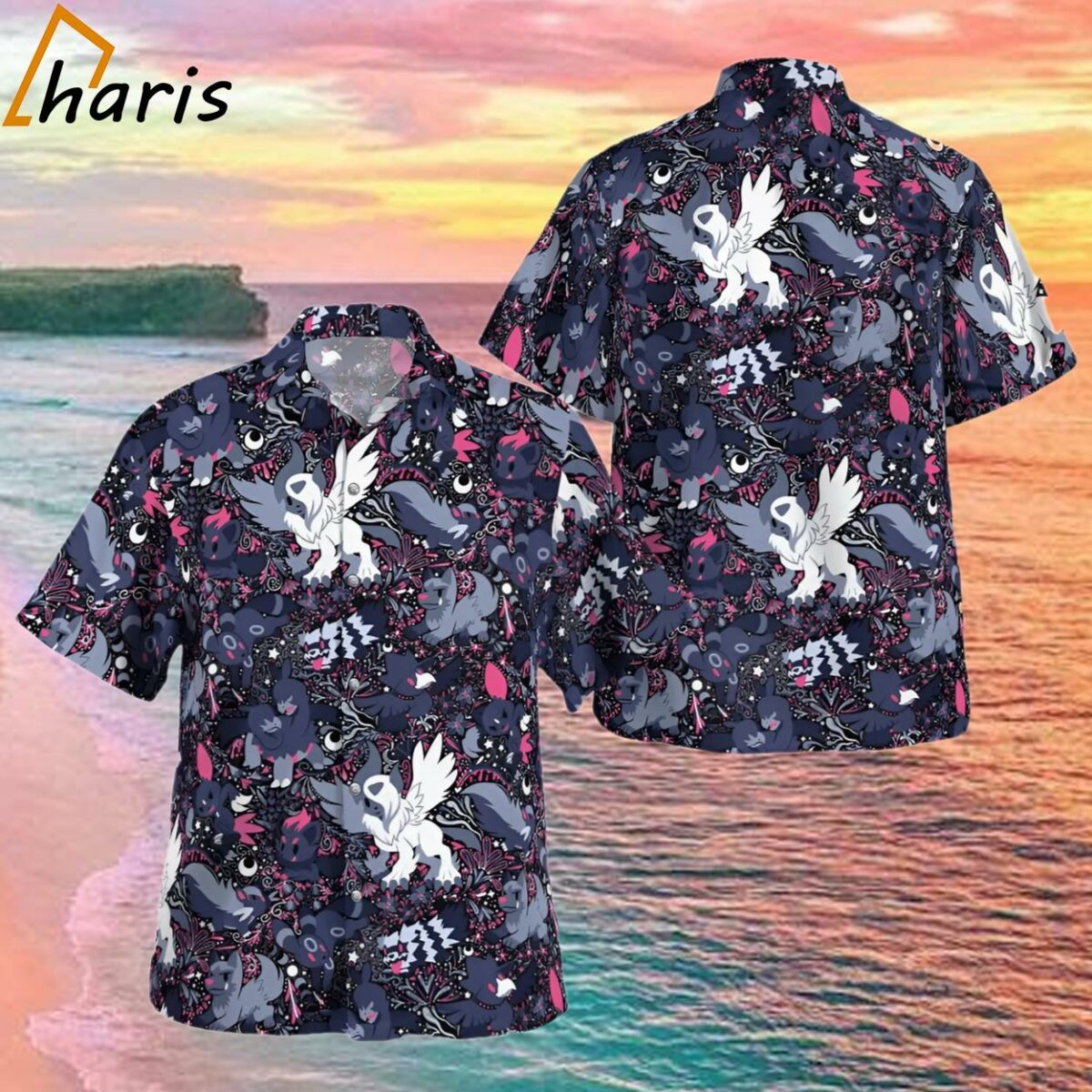 Shadow Pokemon Hawaiian Shirt 1 1