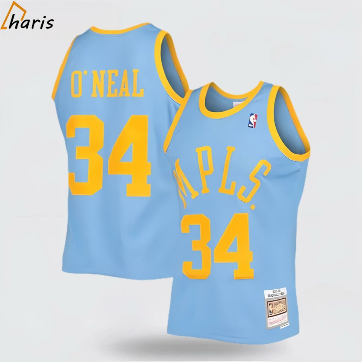 Shaquille Oneal Los Angeles Lakers Jersey Powder Blue 1 jersey