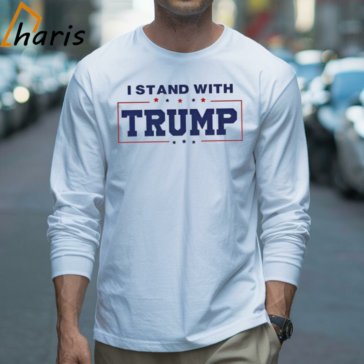Shikore I Stand with Trump Shirt 3 Long sleeve shirt