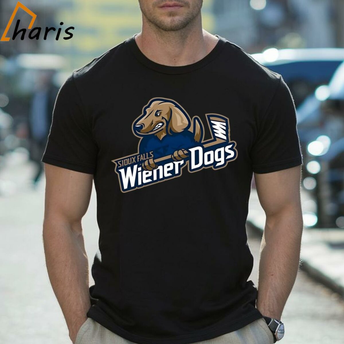 Sioux Falls Stampede Hockey Wiener Dogs Logo Shirt 2 Shirt