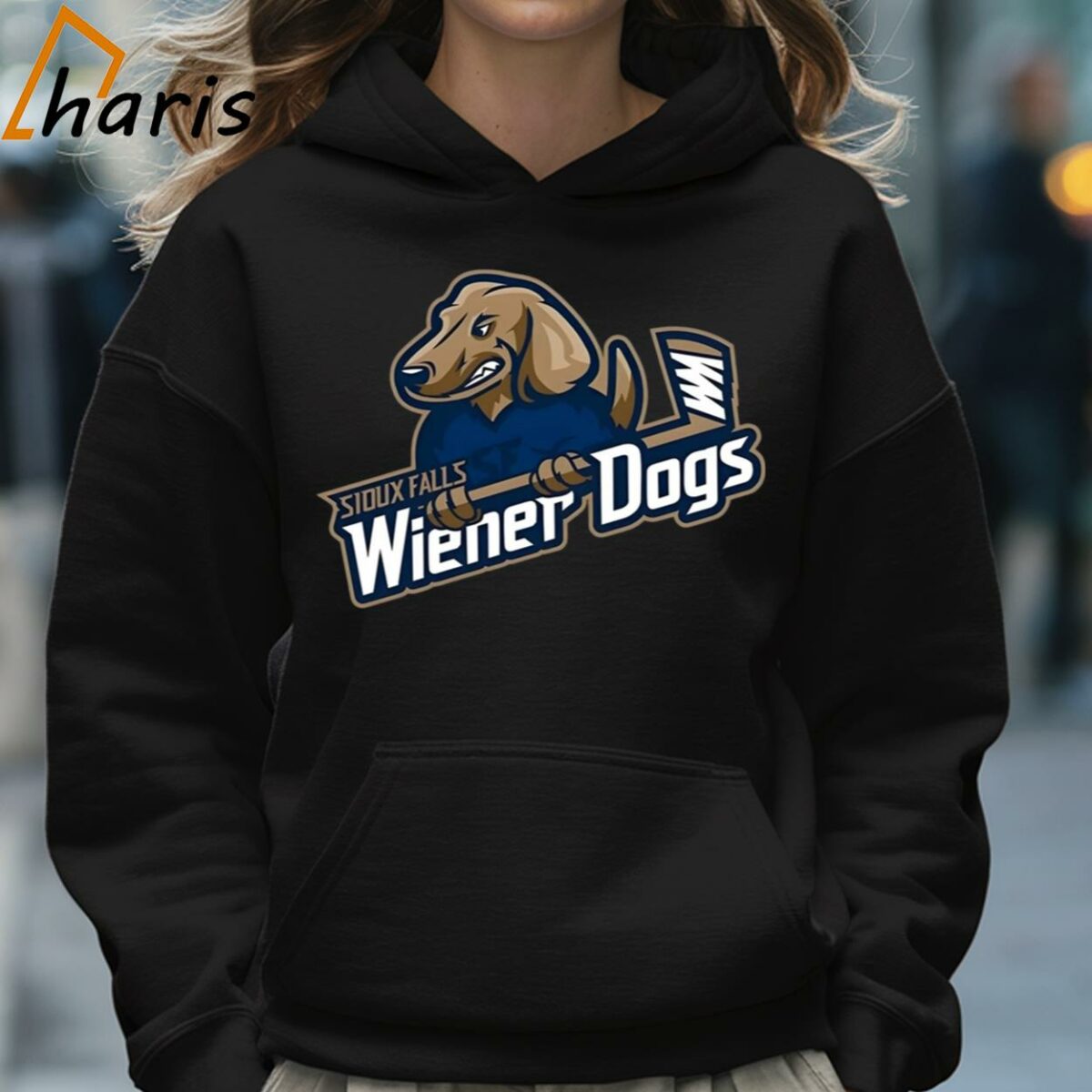 Sioux Falls Stampede Hockey Wiener Dogs Logo Shirt 5 Hoodie
