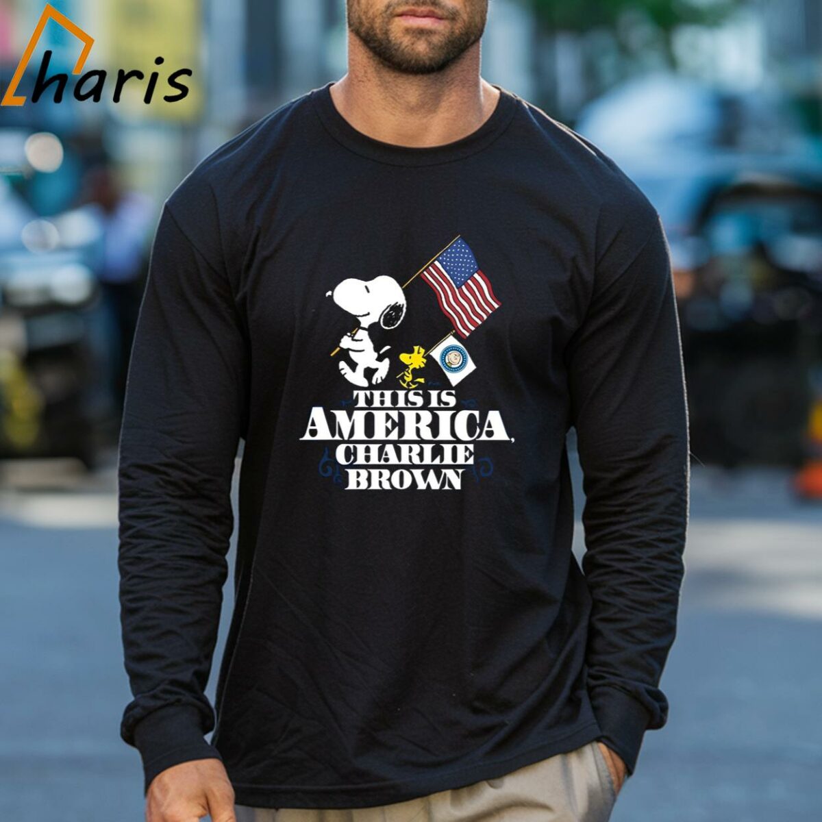 Snoopy America Happy 4th Of July This Is America Charlie Brown Shirt 3 Long sleeve shirt