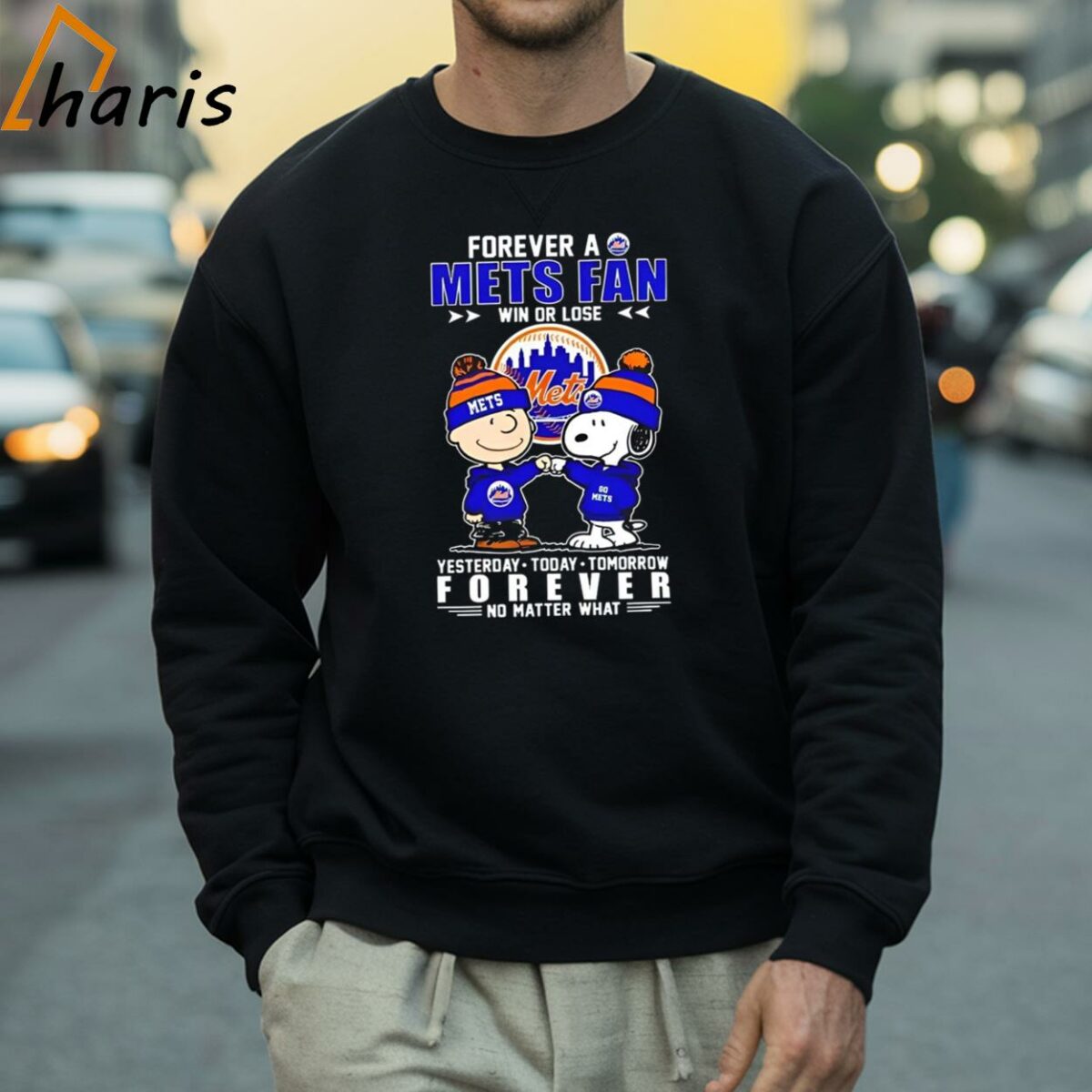 Snoopy And Charlie Brown Forever A Mets Fan Win Or Lose Yesterday Today Tomorrow Forever No Matter What Shirt 4 Sweatshirt