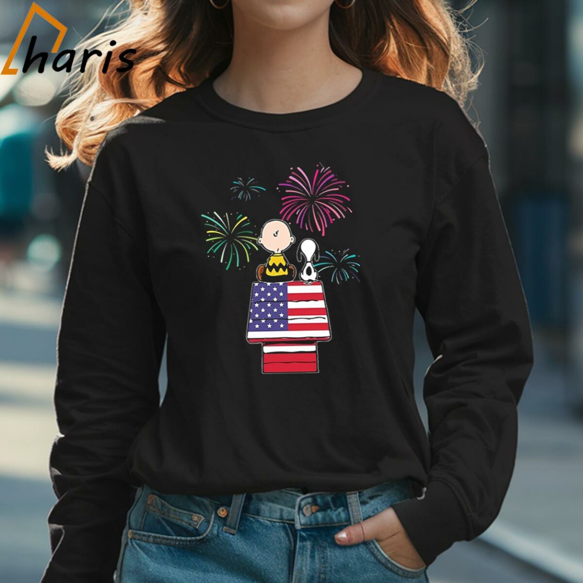 Snoopy And Charlie Browns Happy America 4th Of July Independence Day Shirt 3 Long sleeve shirt