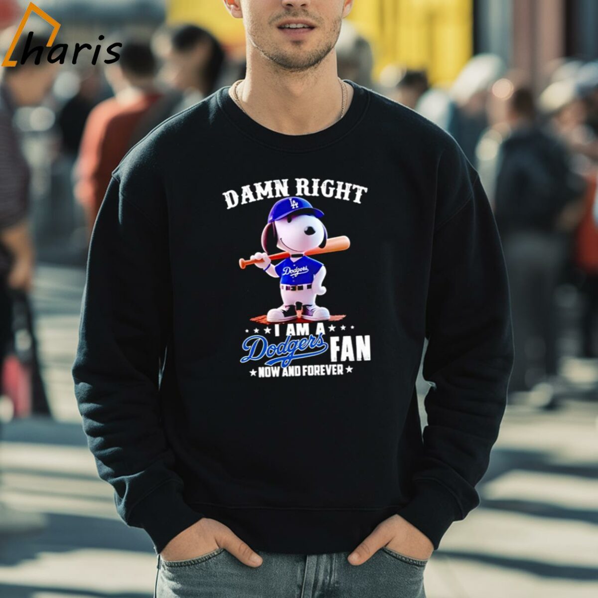 Snoopy Damn Right I Am A LA Dodgers Fan Now And Forever Dodgers Shirt 5 sweatshirt