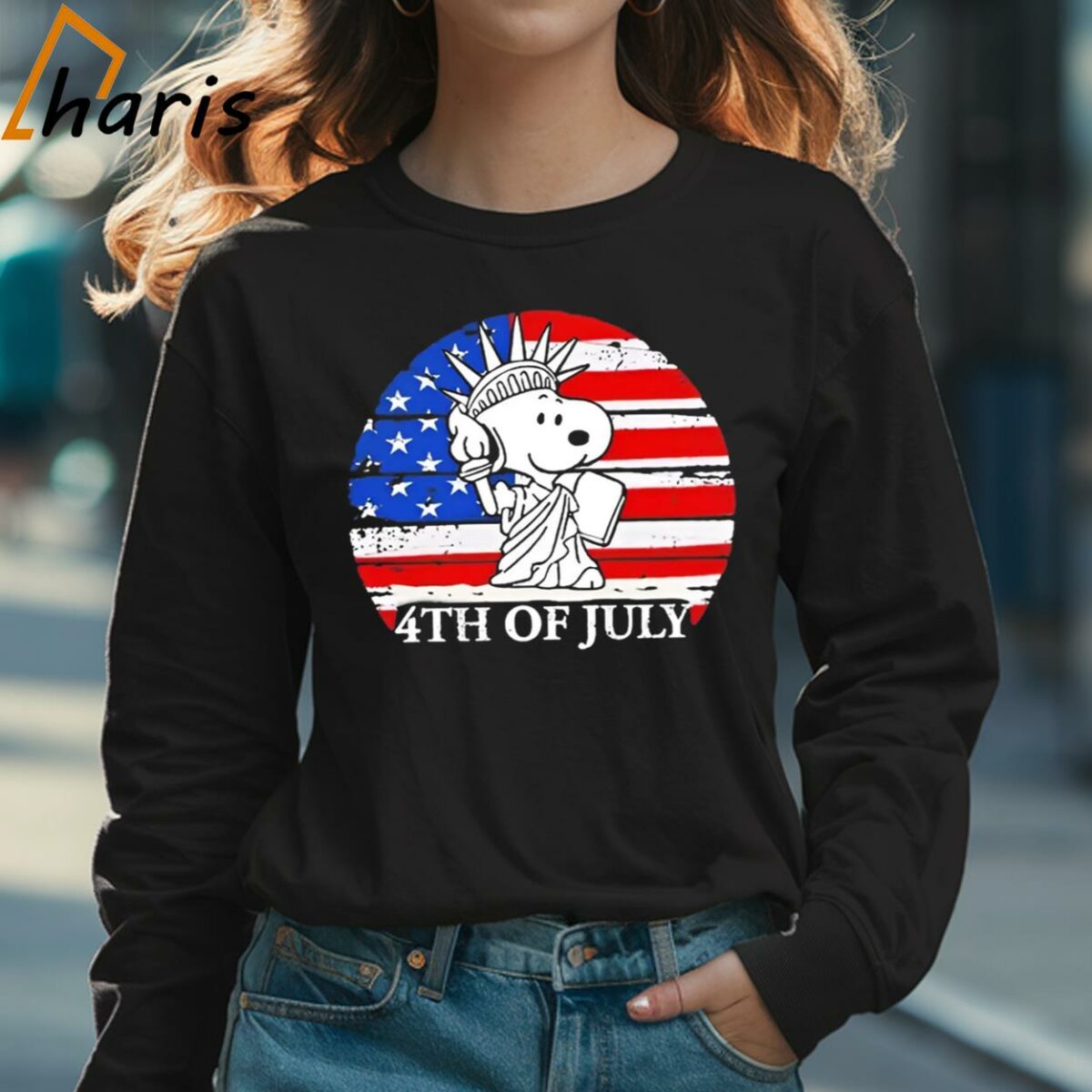 Snoopy Happy 4th Of July American Flag 2024 Shirt 3 Long sleeve shirt