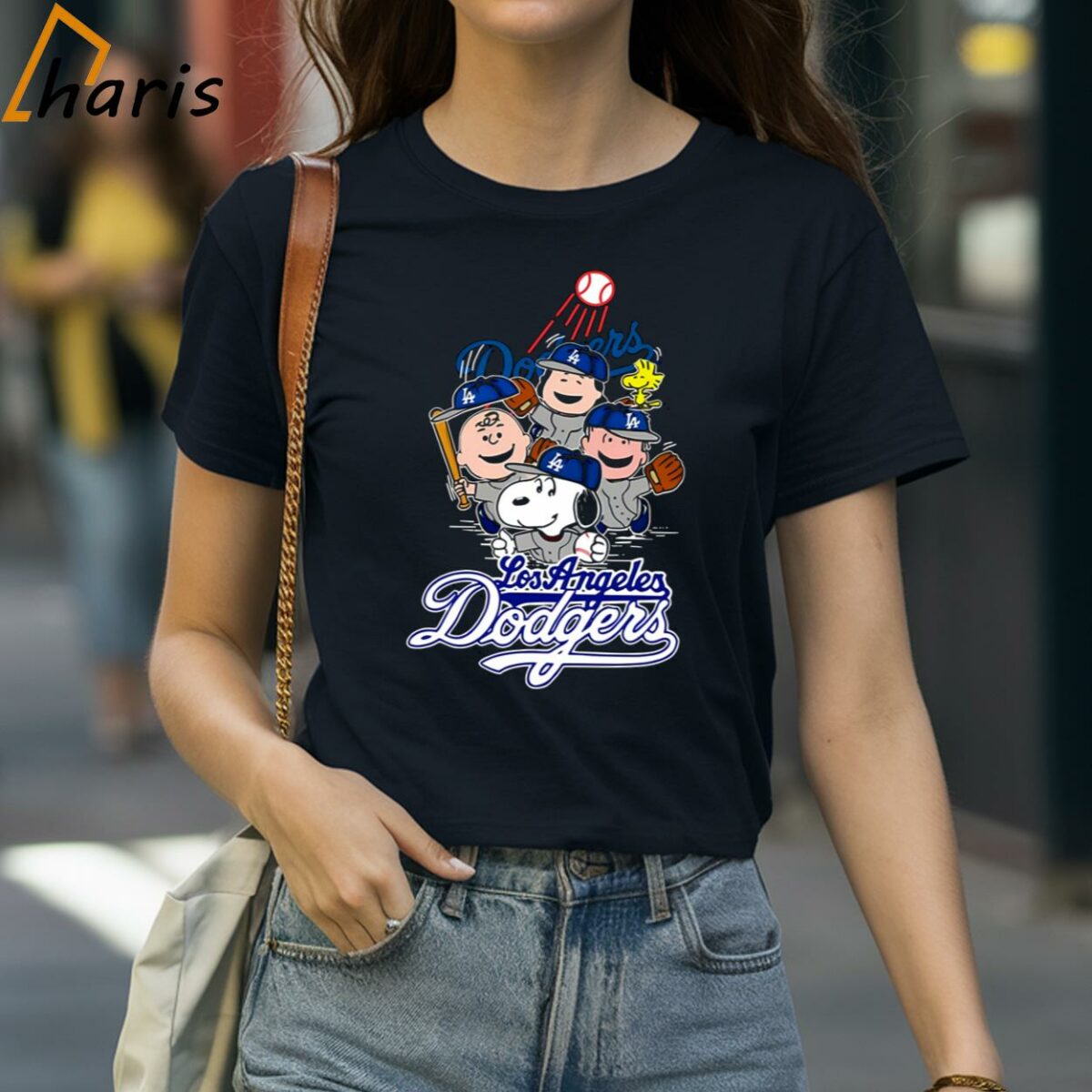 Snoopy Woodstock The Peanuts Los Angeles Dodgers Shirt 2 shirt