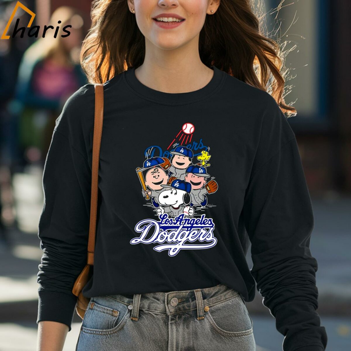 Snoopy Woodstock The Peanuts Los Angeles Dodgers Shirt 4 long sleeve shirt