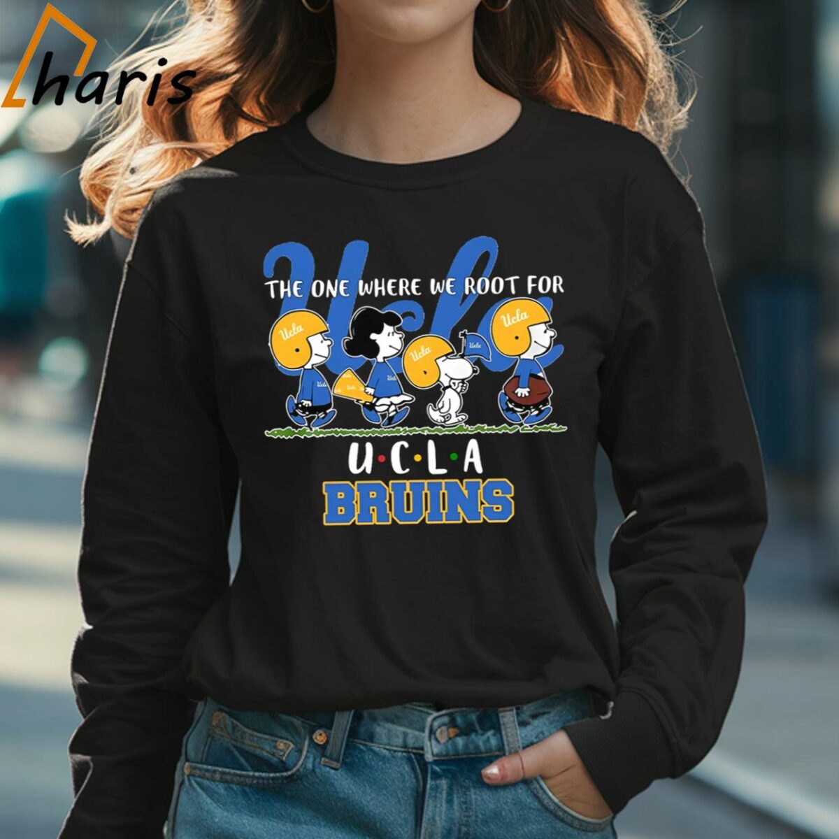 Snoopy and Woodstock Peanuts The One Where We Root For UCLA Bruins T shirt 3 Long sleeve shirt