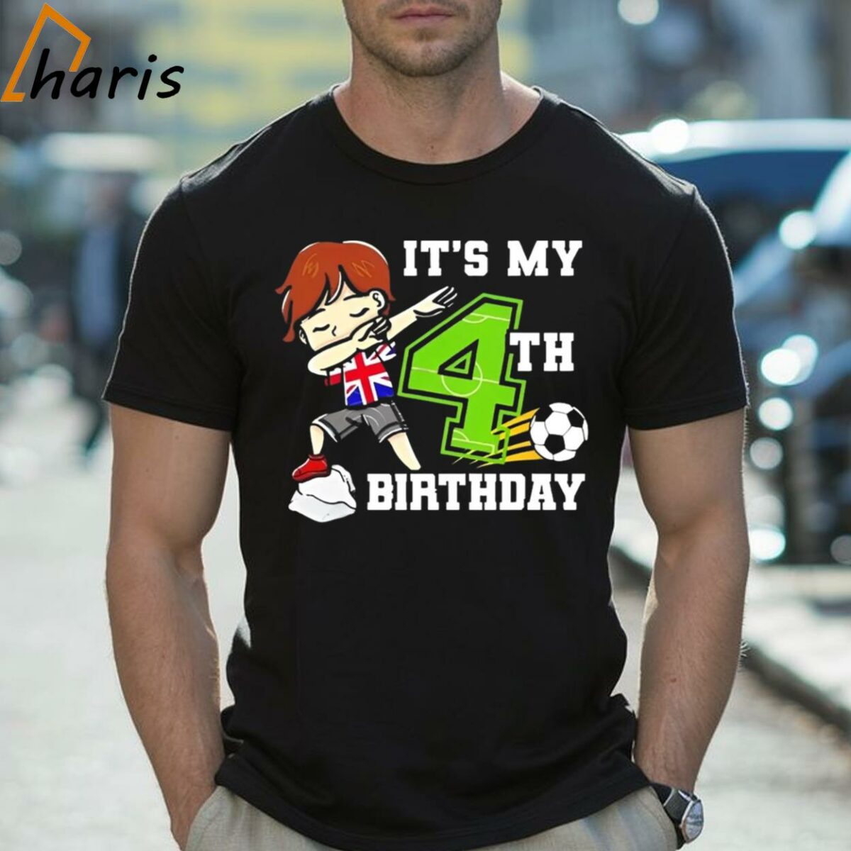 Soccer Boy Its My 4th Birthday Cartoon Shirt 2 Shirt