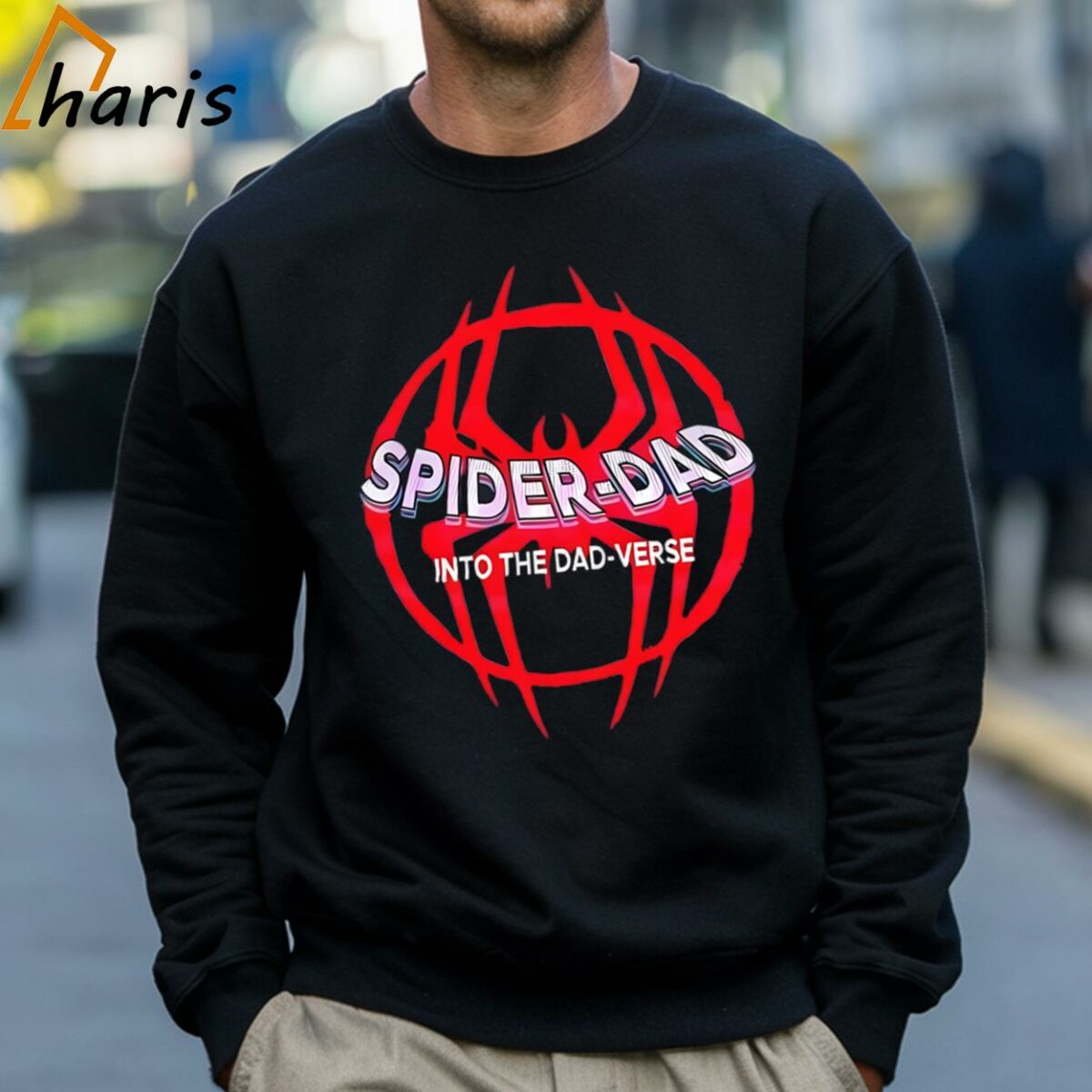 Spider Dad Into The Dadverse Shirt 4 Sweatshirt