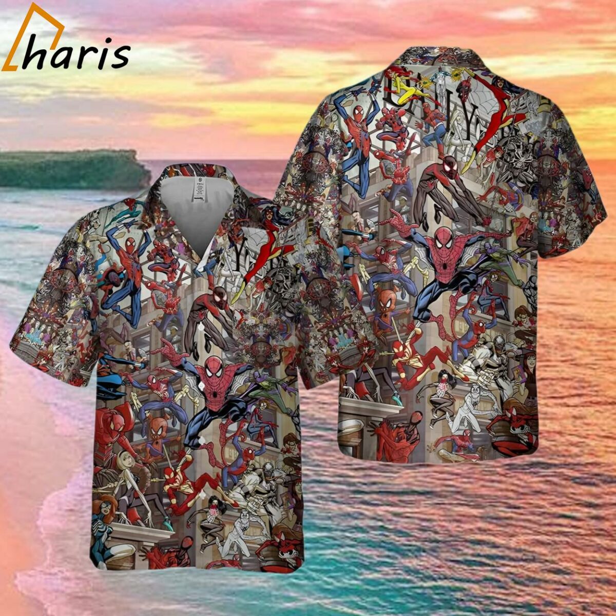 Spider Man Beach Aesthetic Hawaiian Shirt 1 1