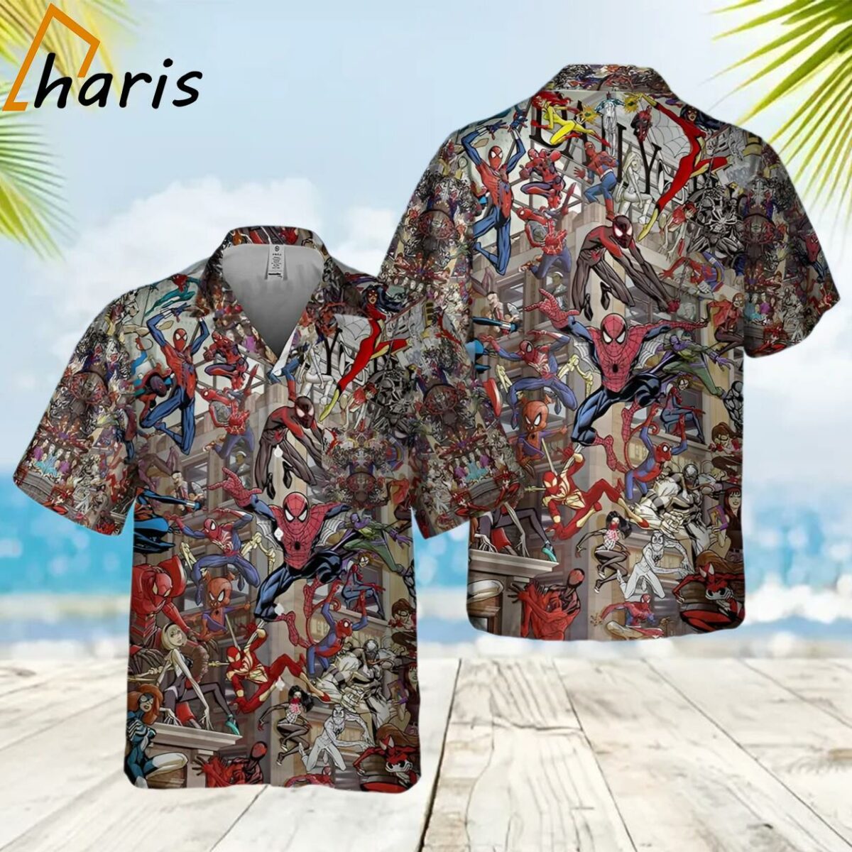 Spider Man Beach Aesthetic Hawaiian Shirt 2 2