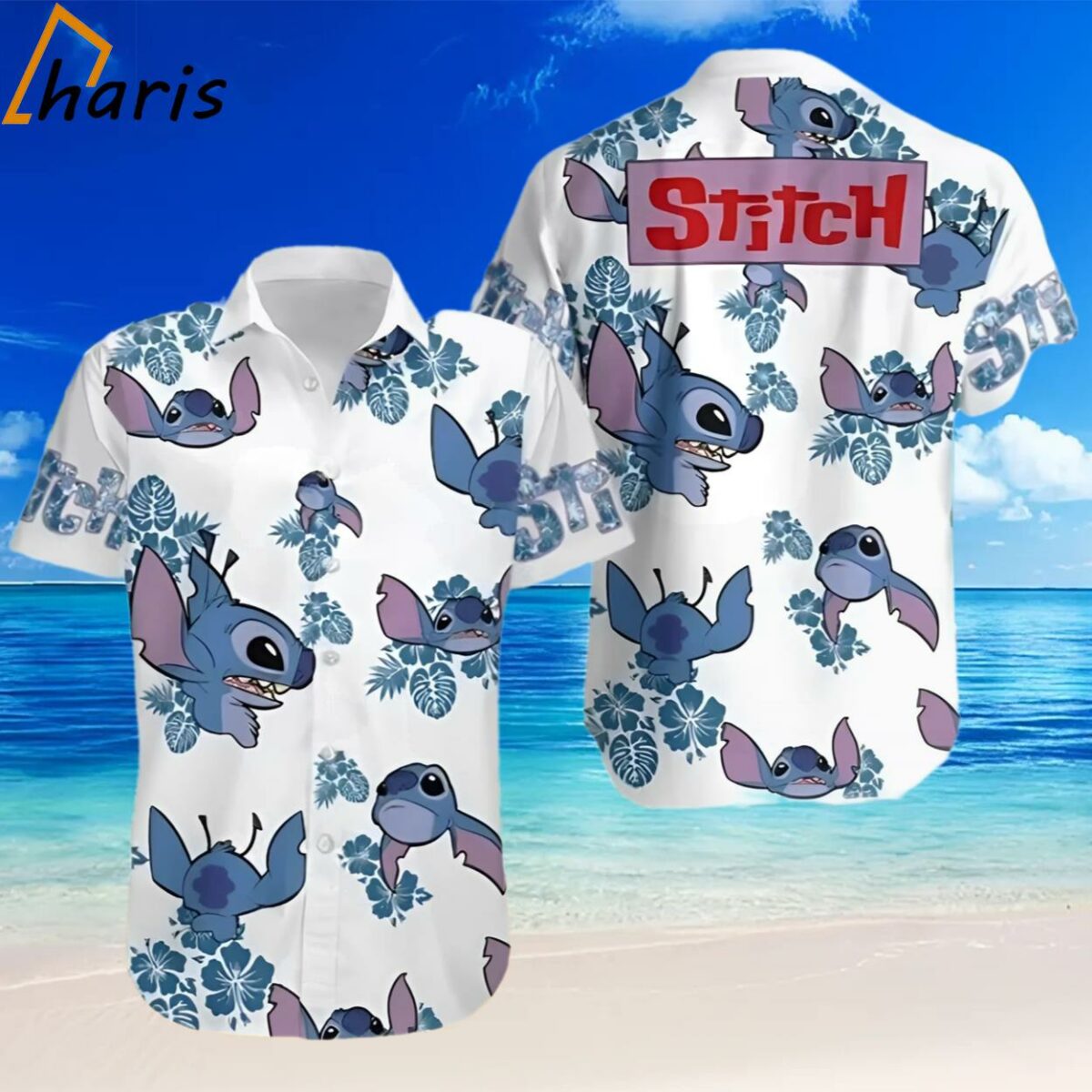 Stitch Blue Hibiscus Disney Cruise 2024 Disney Hawaiian Shirt 2 2