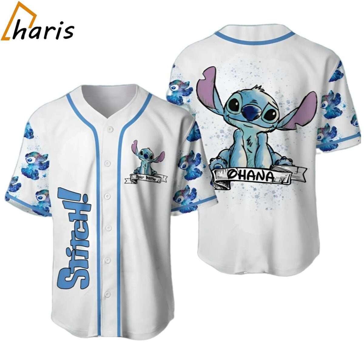 Stitch Personalized Lilo and Stitch Baseball Jersey jersey jersey