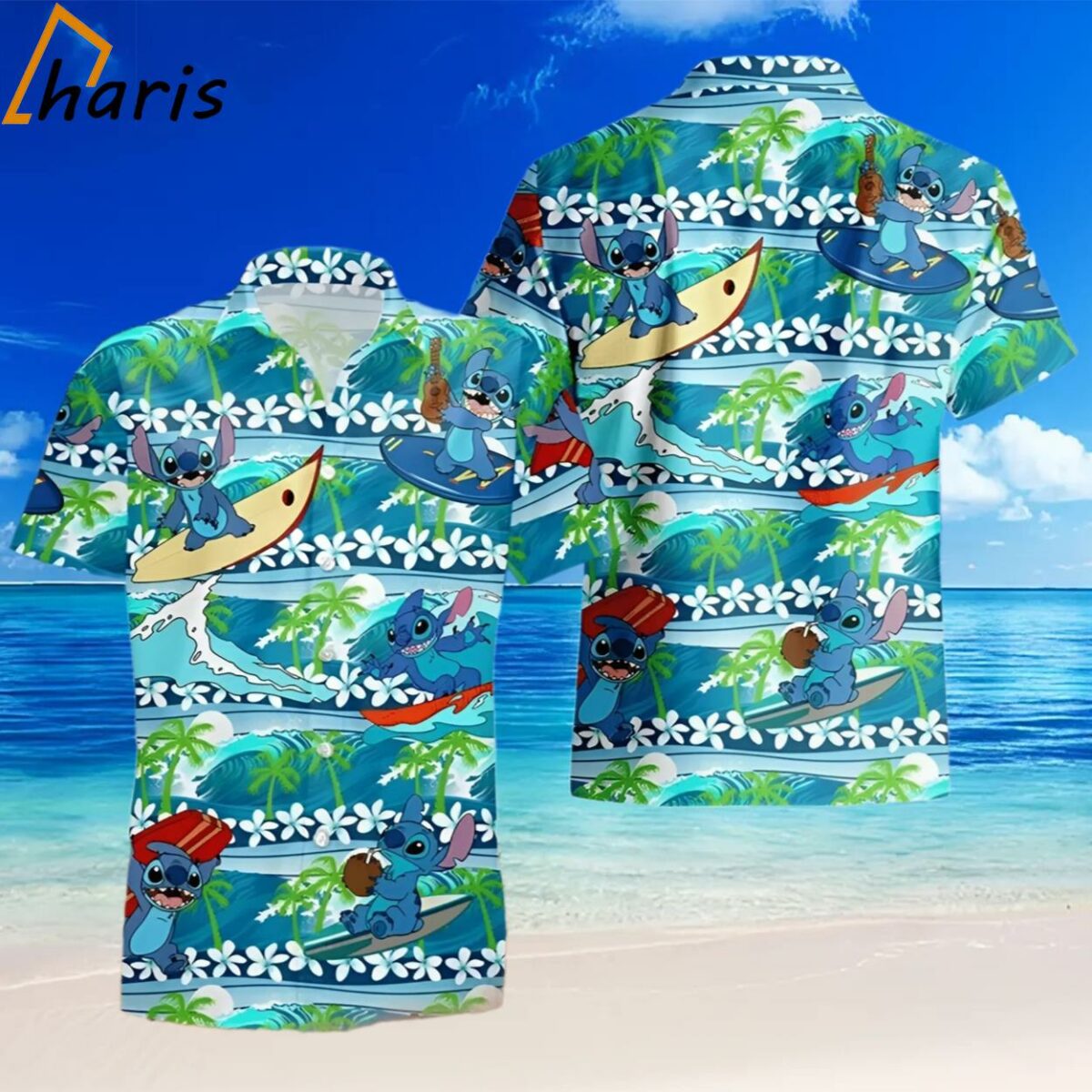 Stitch Surfing Hawaiian Shirt Summer Beach Pattern Gift For Disney Lovers 2 2