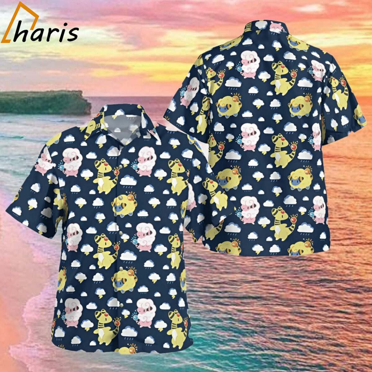 Stylish Meripu Pokemon Hawaiian Shirt 1 1