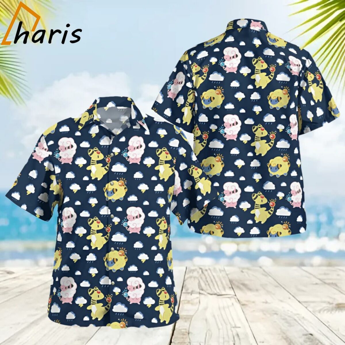 Stylish Meripu Pokemon Hawaiian Shirt 2 2 1