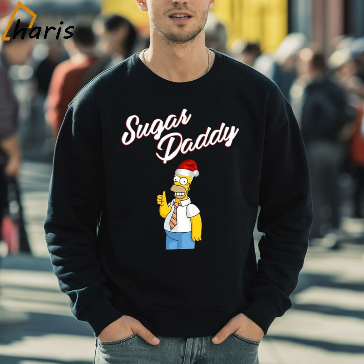 Sugar Daddy Homer Simpson Thumbs Up Christmas Shirt 5 sweatshirt