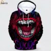 Suicide Squad Joker Blood Red Mouth Hoodie DC Hoodie 1 jersey