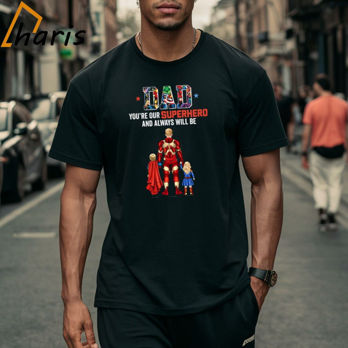 Superhero Father T Shirt For Dad 2 Shirt
