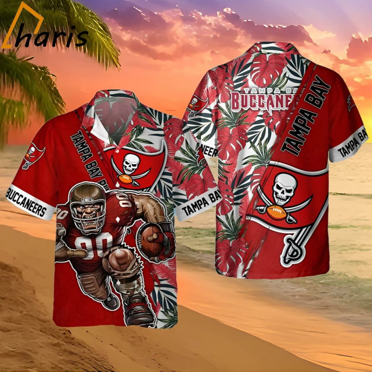 Tampa Bay Buccaneers NFL Floral Summer Hawaiian Shirt 2 2