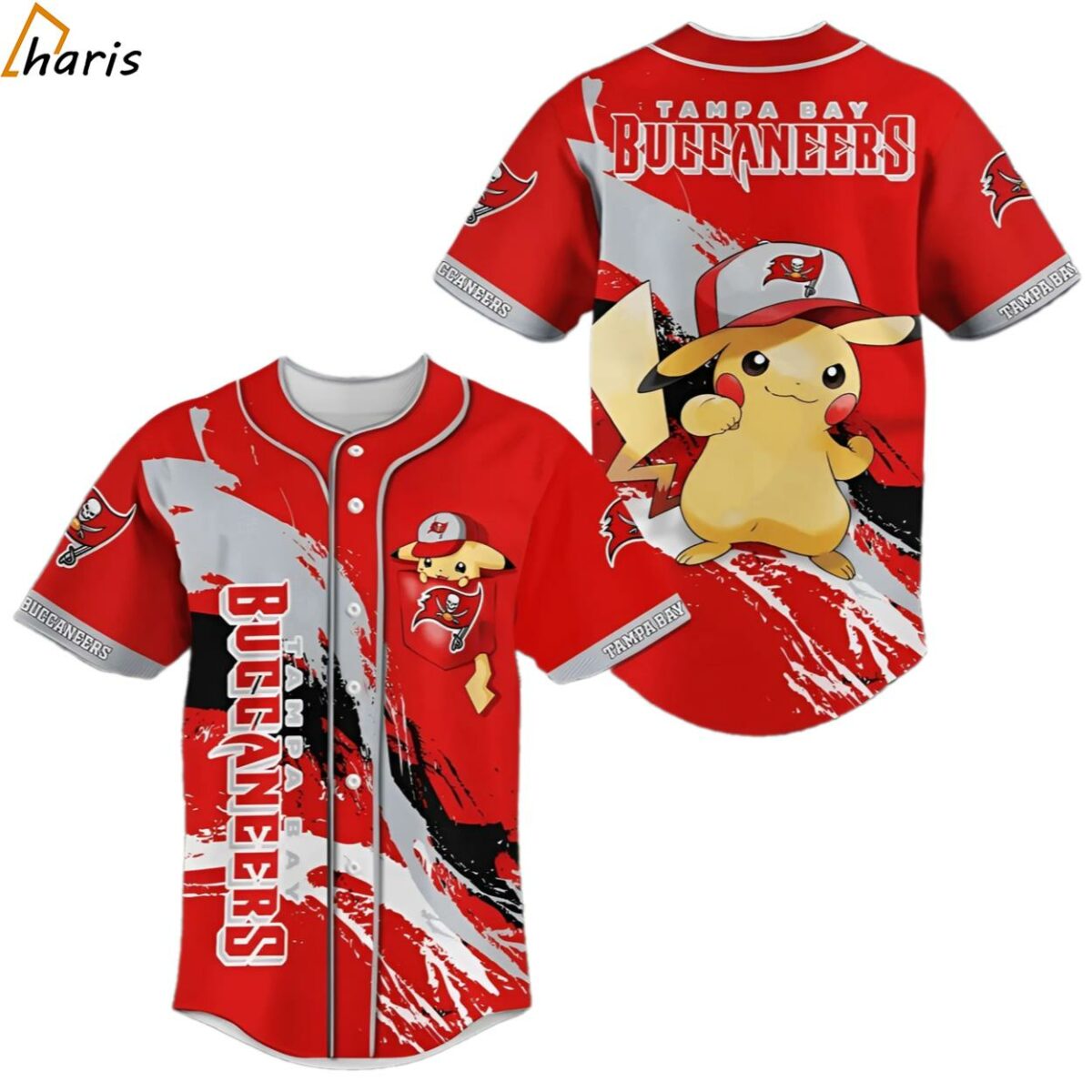 Tampa Bay Buccaneers Pikachu Baseball Jersey jersey jersey