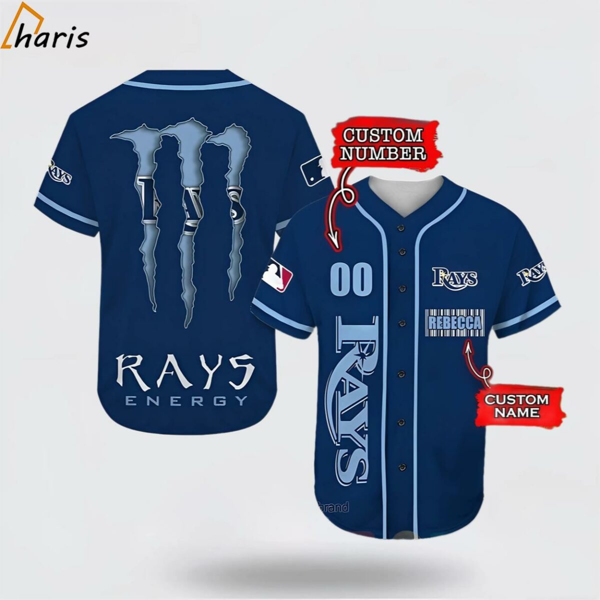 Tampa Bay Rays Personalized Baseball Jersey 1 jersey