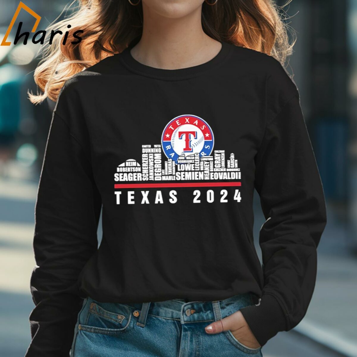 Texas Rangers Roster 2024 Shirt 3 Long sleeve shirt