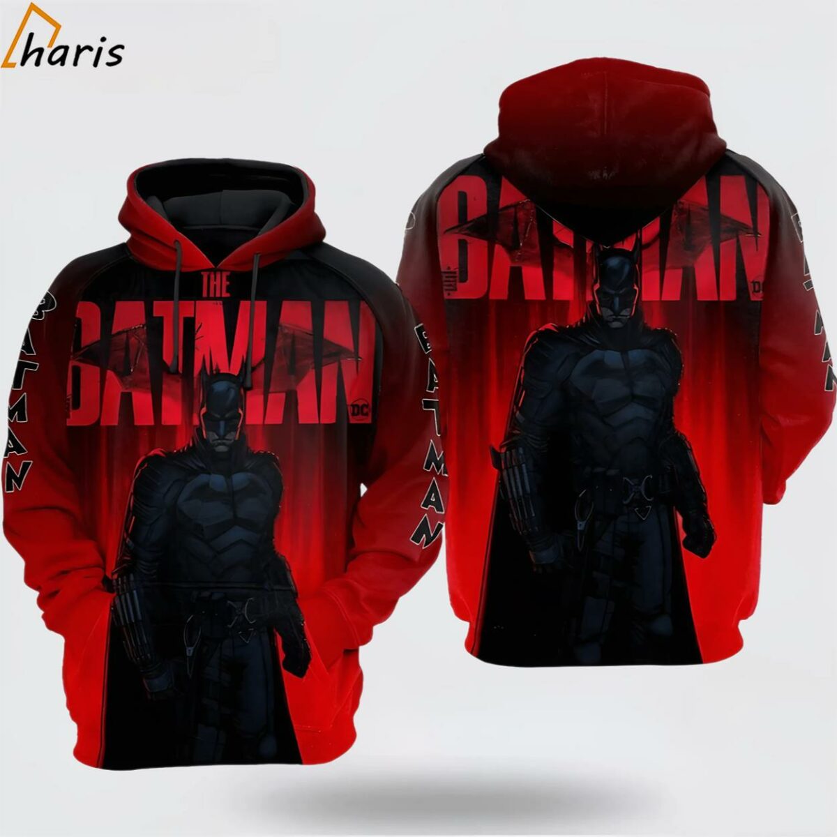 The Batman DC Red 3D Hoodie 1 jersey