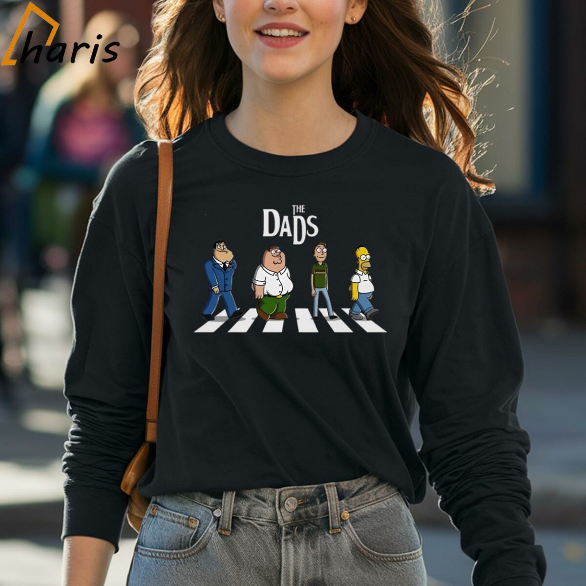 The Dads American Dad Family Guy Rick And Morty And The Simpsons T shirt 4 long sleeve shirt