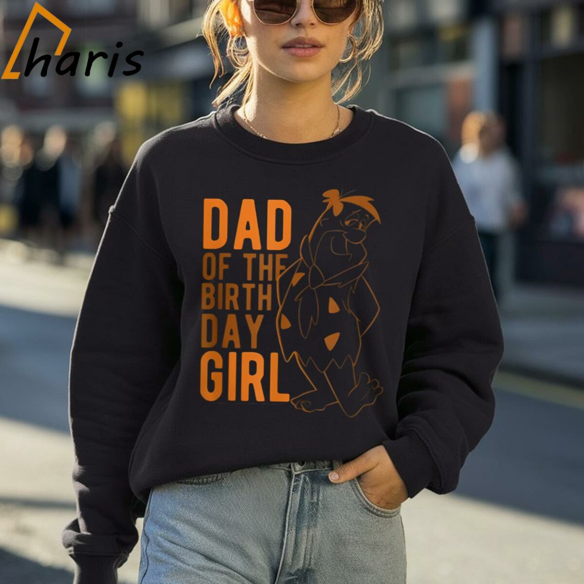 The Flintstones Fred Flintstone Dad Of The Birthday Girl T shirt 4 Sweatshirt