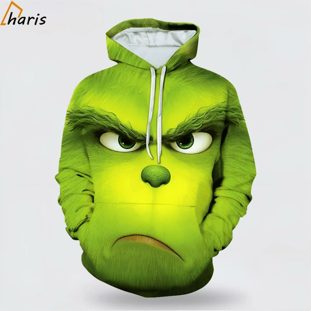 The Grinch Green Face Christmas 3D Hoodie 1 jersey