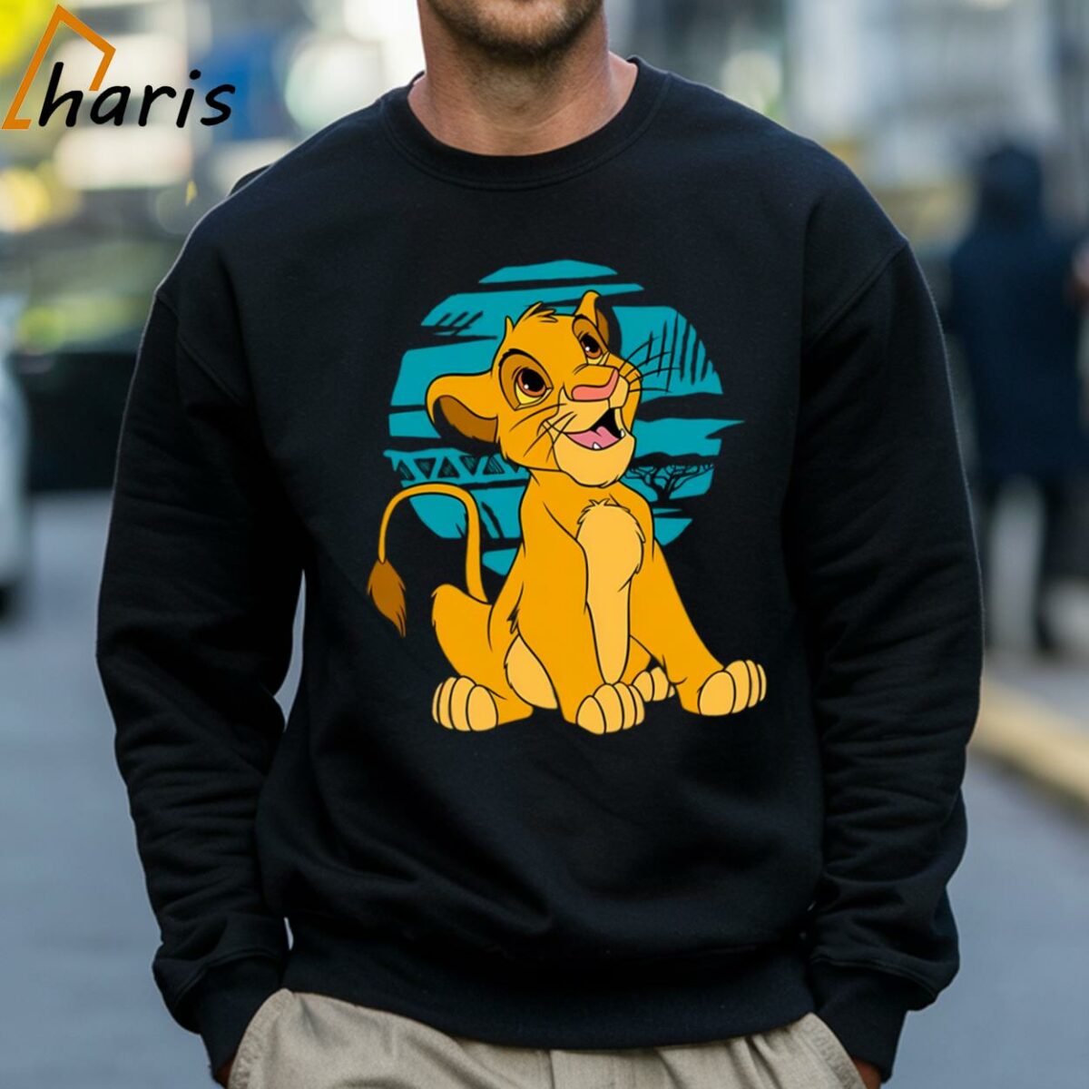The Lion King Simba Happy Blue Moon Disney Dad Shirt 4 Sweatshirt