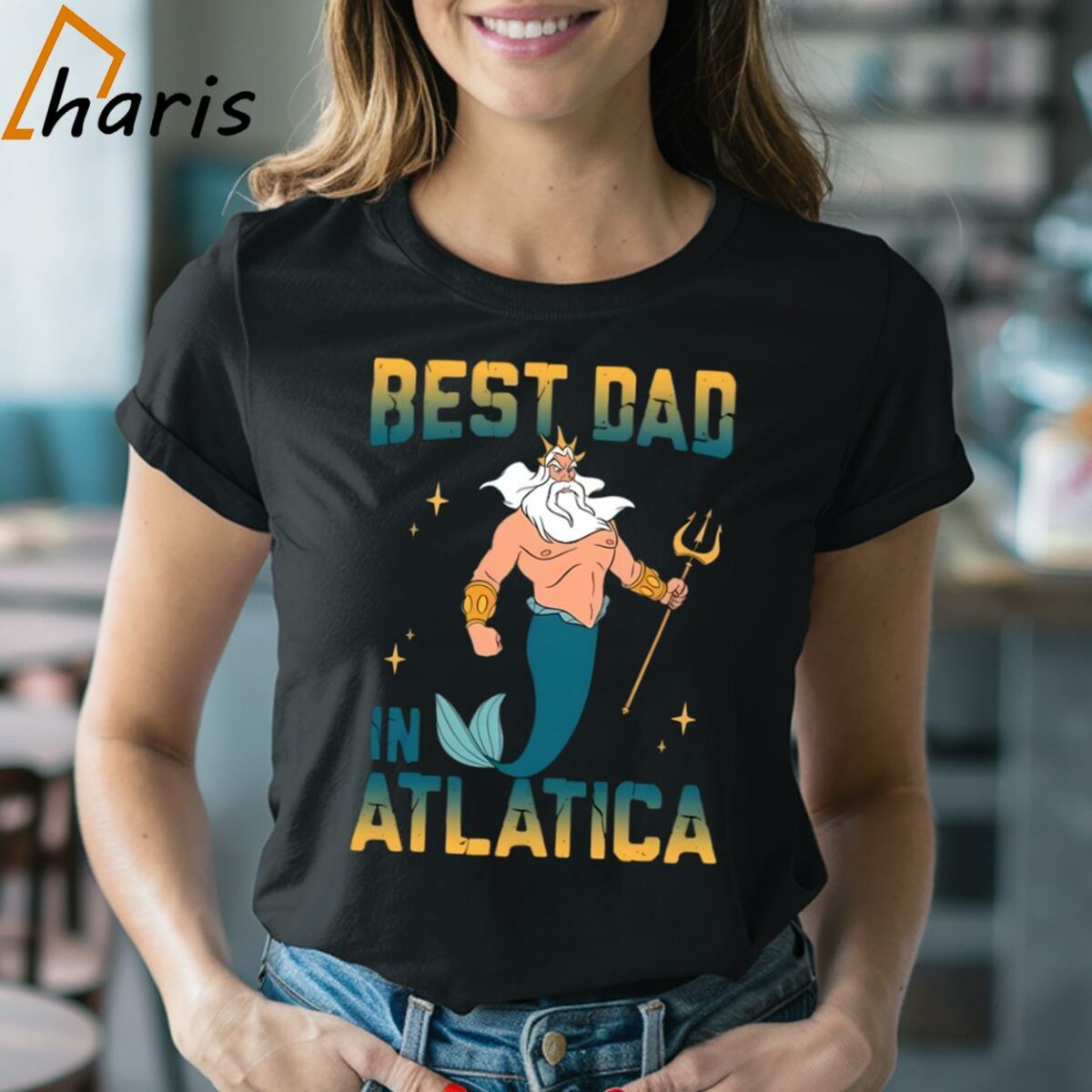 The Little Mermaid Best Dad In Atlatica Disney Dad Shirt 2 Shirt