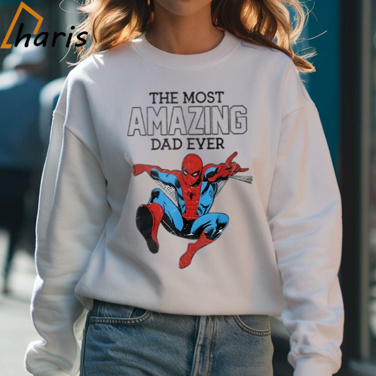 The Most Amazing Spider Dad Ever T shirt 4 Sweatshirt
